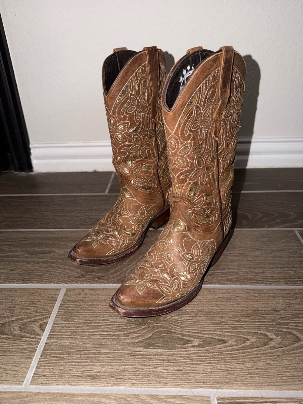 Rock’em Brown and Gold Western Boots